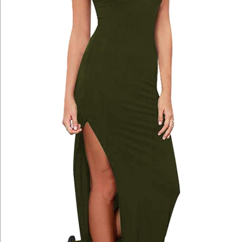 Army green dress